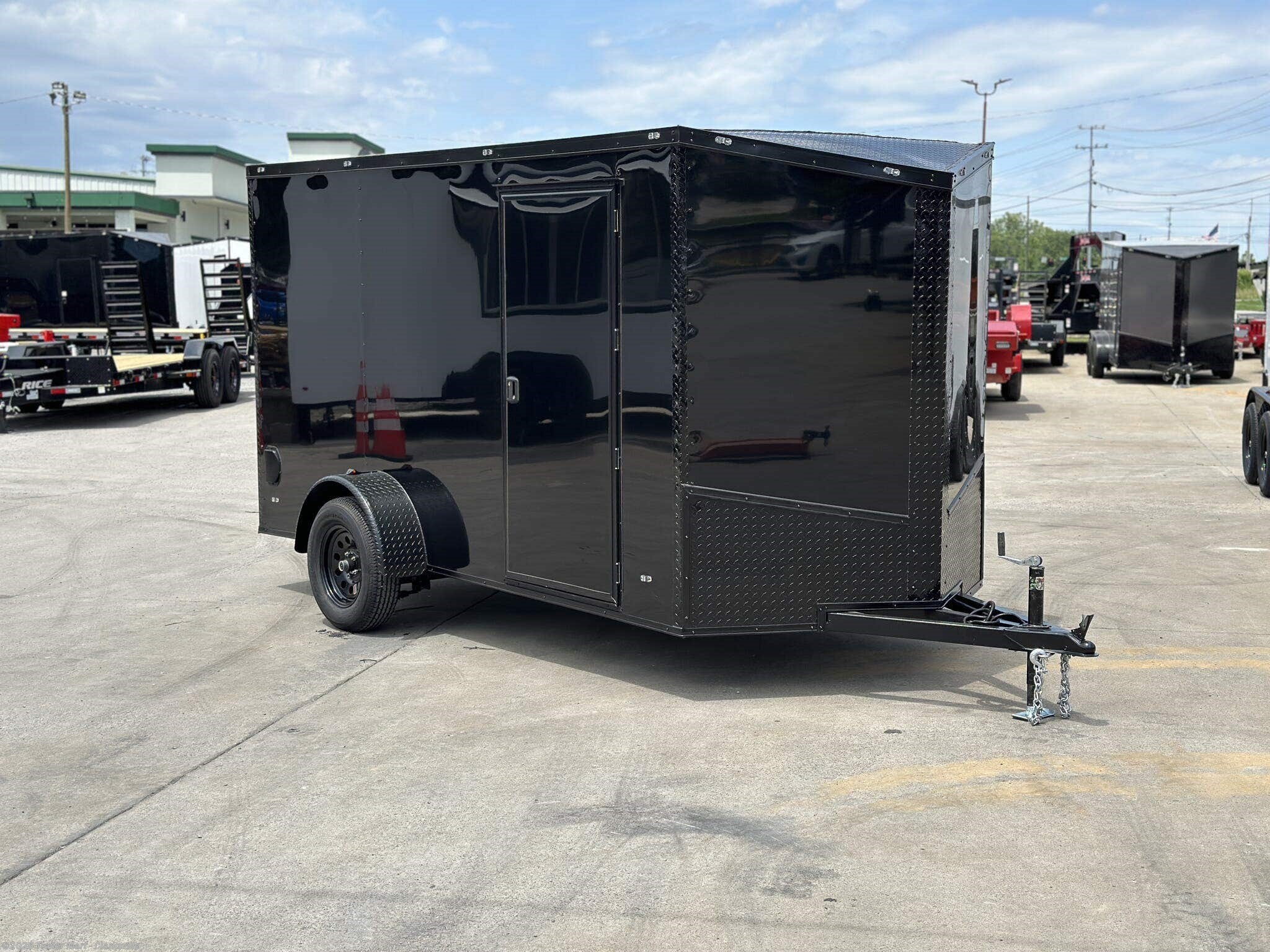 2026 Steel Pines Cargo 6x12 Blackout Single Axle