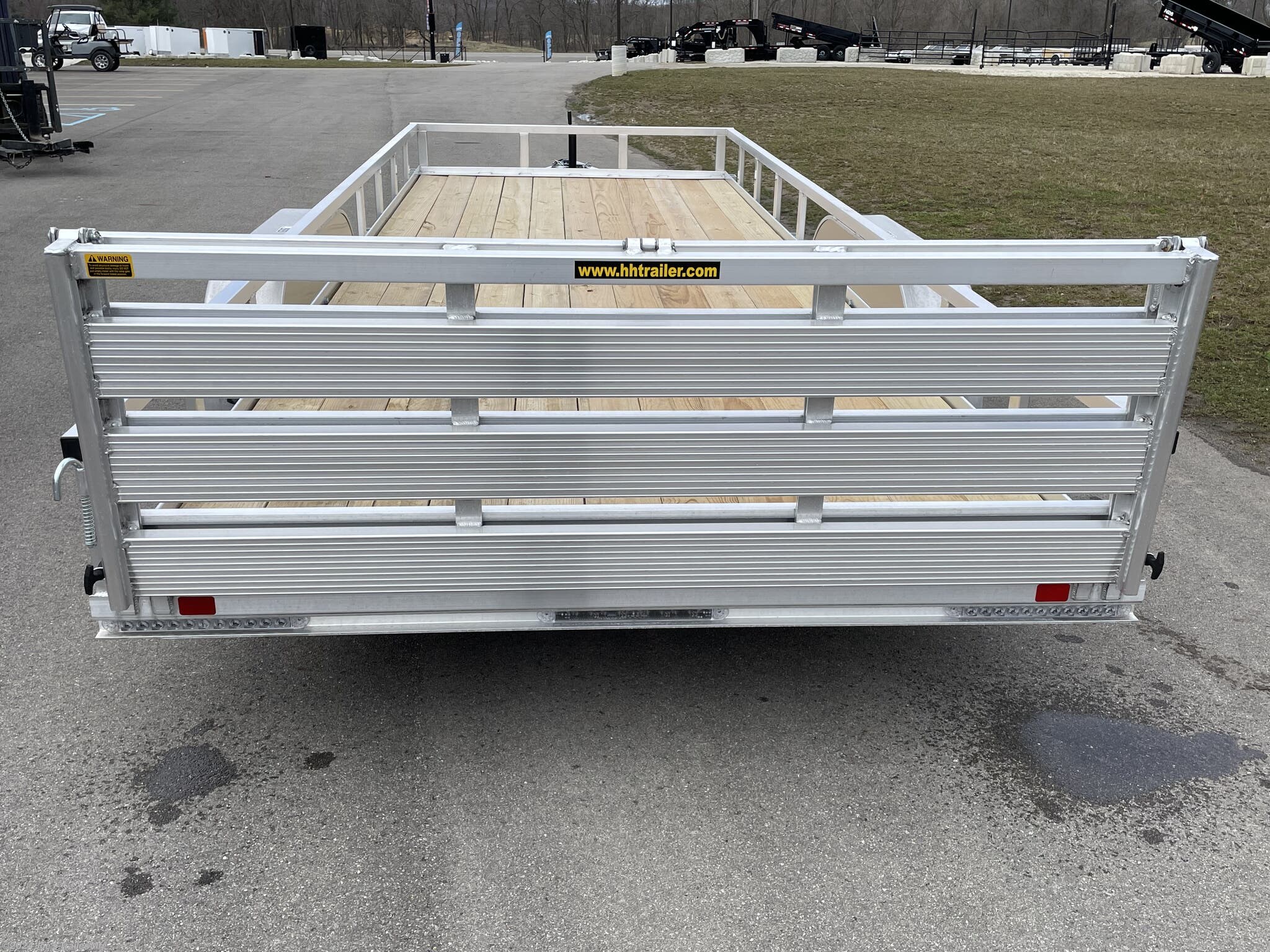 Aluminum Bi Fold Gate landscape trailer