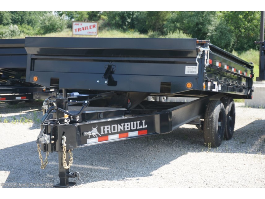 IRONBULL DDP9614, 14,999# GVWR, 4762# curb weight, 10,237# payload, 10 GA 18" fold down sides, 18" 3-way rear gate, 10 GA one piece floor, 10K spring loaded drop jack, 10" I-beam frame, roll tarp system, D-ring tie downs, scissor hoist, slide in ramps, three-way spreader gate, 3 year structural warranty, 2 year component warranty, 16" radial tires, heavy-duty trailer, dump trailer, industrial trailer, construction trailer, trailer with drop jack, high-capacity trailer, reinforced trailer, durable trailer, fold down sides trailer, spreader gate trailer, radial tire trailer, heavy load trailer, trailer with scissor hoist, trailer with slide-in ramps, one-piece floor trailer, roll tarp trailer, 3-way rear gate trailer, tie-down D-rings, I-beam frame trailer, robust trailer, long-lasting trailer, trailer with high payload, trailer with high GVWR