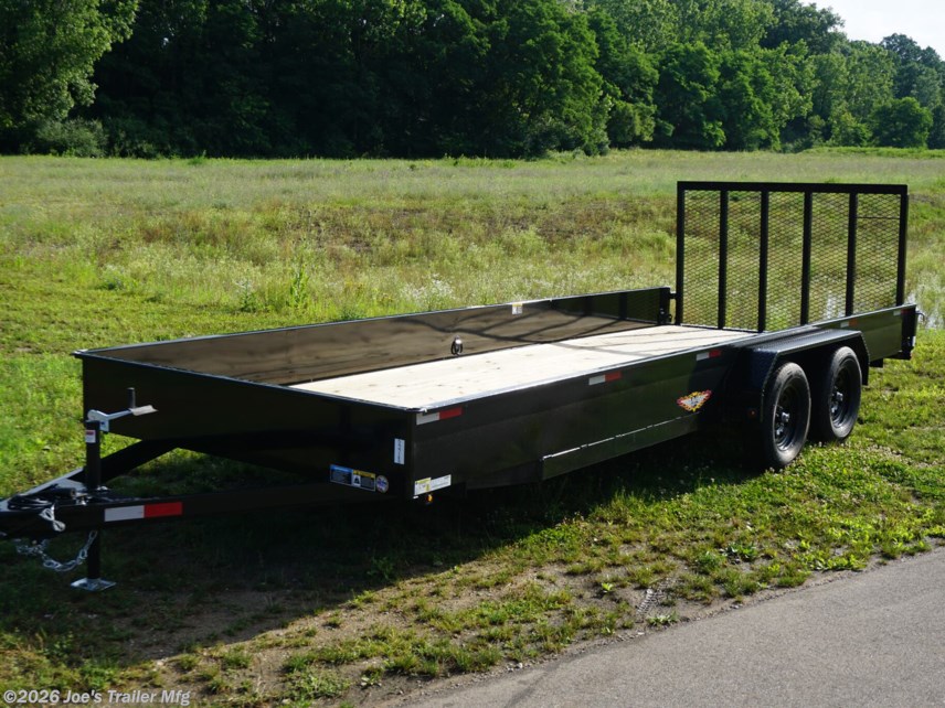 H&H 82" x 20' Heavy Duty Landscape Trailer, heavy-duty utility trailer, 5" x 3" steel angle frame, 3" x 2" steel angle crossmembers, 5" steel channel tongue, fully wrapped trailer tongue, 3" x 2" steel tube top rail, 2-5/16" A-frame posi-lock coupler, dual safety chains and hooks, 7-way RV-style plug, enclosed sealed wiring harness, 7k rated setback drop leg jack, 50" tall reinforced spring assist gate, ladder style gate, steel formed tread plate fenders, tandem spring brake suspension, 9900 lb GVWR trailer, easy lube hubs, ST225/75R15 D tires, 15" black steel wheels, industrial grade polymer finish, 2 x 8 pressure treated pine decking, welded front board retainer, rear end board cap, stake pockets, spare tire mount, full LED DOT compliant lighting, load angle 22 degrees, ramp length 50 inches, ramp pivot point measurement, heavy-duty landscaping trailer, large utility trailer, heavy-duty hauling trailer, durable utility trailer, high-capacity landscape trailer, reinforced trailer gate H&H 82" x 20' Heavy Duty Landscape Trailer, heavy-duty utility trailer, 5" x 3" steel angle frame, 3" x 2" steel angle crossmembers, 5" steel channel tongue, fully wrapped trailer tongue, 3" x 2" steel tube top rail, 2-5/16" A-frame posi-lock coupler, dual safety chains and hooks, 7-way RV-style plug, enclosed sealed wiring harness, 7k rated setback drop leg jack, 50" tall reinforced spring assist gate, ladder style gate, steel formed tread plate fenders, tandem spring brake suspension, 9900 lb GVWR trailer, easy lube hubs, ST225/75R15 D tires, 15" black steel wheels, industrial grade polymer finish, 2 x 8 pressure treated pine decking, welded front board retainer, rear end board cap, stake pockets, spare tire mount, full LED DOT compliant lighting, load angle 22 degrees, ramp length 50 inches, ramp pivot point measurement, heavy-duty landscaping trailer, large utility trailer, heavy-duty hauling trailer, durable utility trailer, high-capacity landscape trailer, reinforced trailer gate