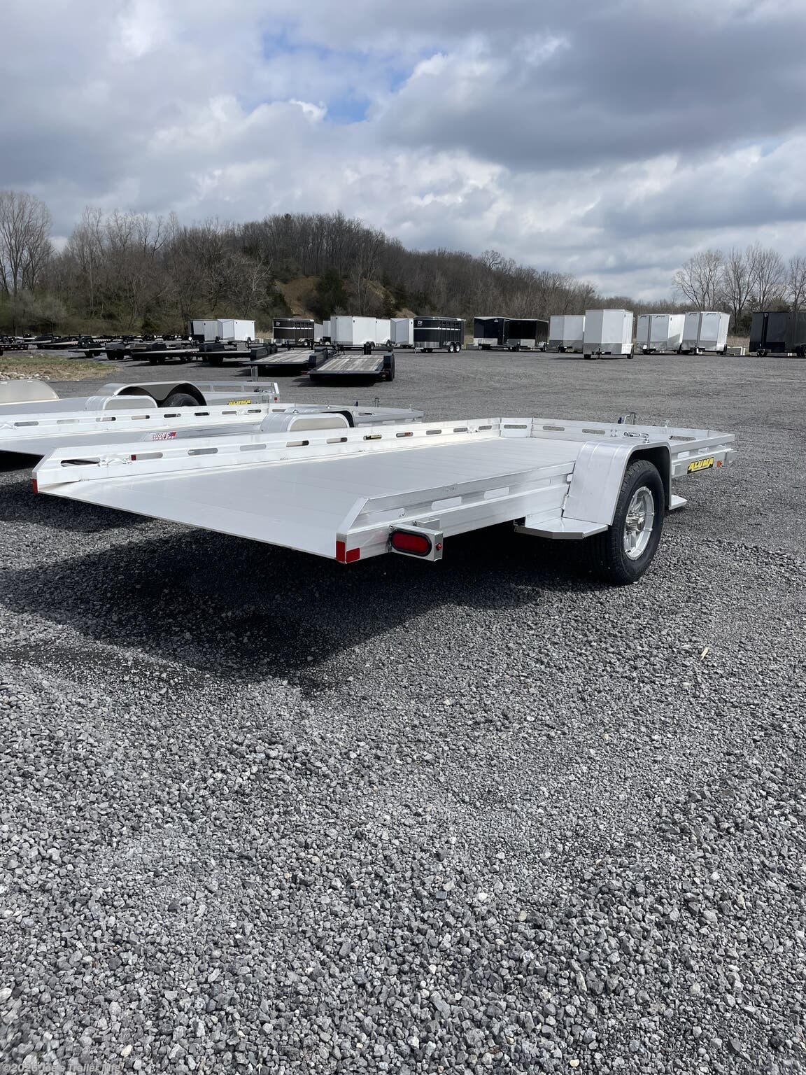 New 2026 Aluma 78x14 2990 GVWR Aluminum Tilt Utility Trailer available in Clarklake, Michigan