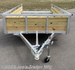H&H 76"X10' 3-Board Utility Trailer, 3.5K EZ-Lube Axle, 3"X2" Angle Aluminum Extrusion Frame, 3"X2" Angle Aluminum Extrusion Crossmembers, 2"x2" Aluminum Extrusion Tube Uprights, 2"x2" Aluminum Extrusion Top Rail, 24" Tall Utility Trailer, Treated 3-Board Sides Trailer, 4" Aluminum A-Frame Tube Tongue, Cross Brace Aluminum Tongue, Posi-Lock Coupler Trailer, 1K Rated Swivel Jack With Caster Wheel, Front End Caps, Rear End Caps, Aluminum Radius Fenders, 2X8 Treated Wood Decking, 54" Bi-Fold Gate Trailer, Spring Suspension With Easy Lube Hubs, Aluminum St205/75R15 Load Range C Tires, Full LED DOT Complaint Lighting, (4) D-Rings Tie Downs, Front D-Ring Tie Downs, Side Mount D-Ring Tie Downs, 18.5" Deck Height Utility Trailer, Brakes None Utility Trailer, Load Angle & Ramp Length, Load Angle 17°, Ramp Length 58", Ramp Length Measured From Ramp Pivot Point, Utility Trailer Spring Suspension, Easy Lube Hubs Utility Trailer, Bi-Fold Gate Trailer, Aluminum Extrusion Tube Uprights, Aluminum Extr