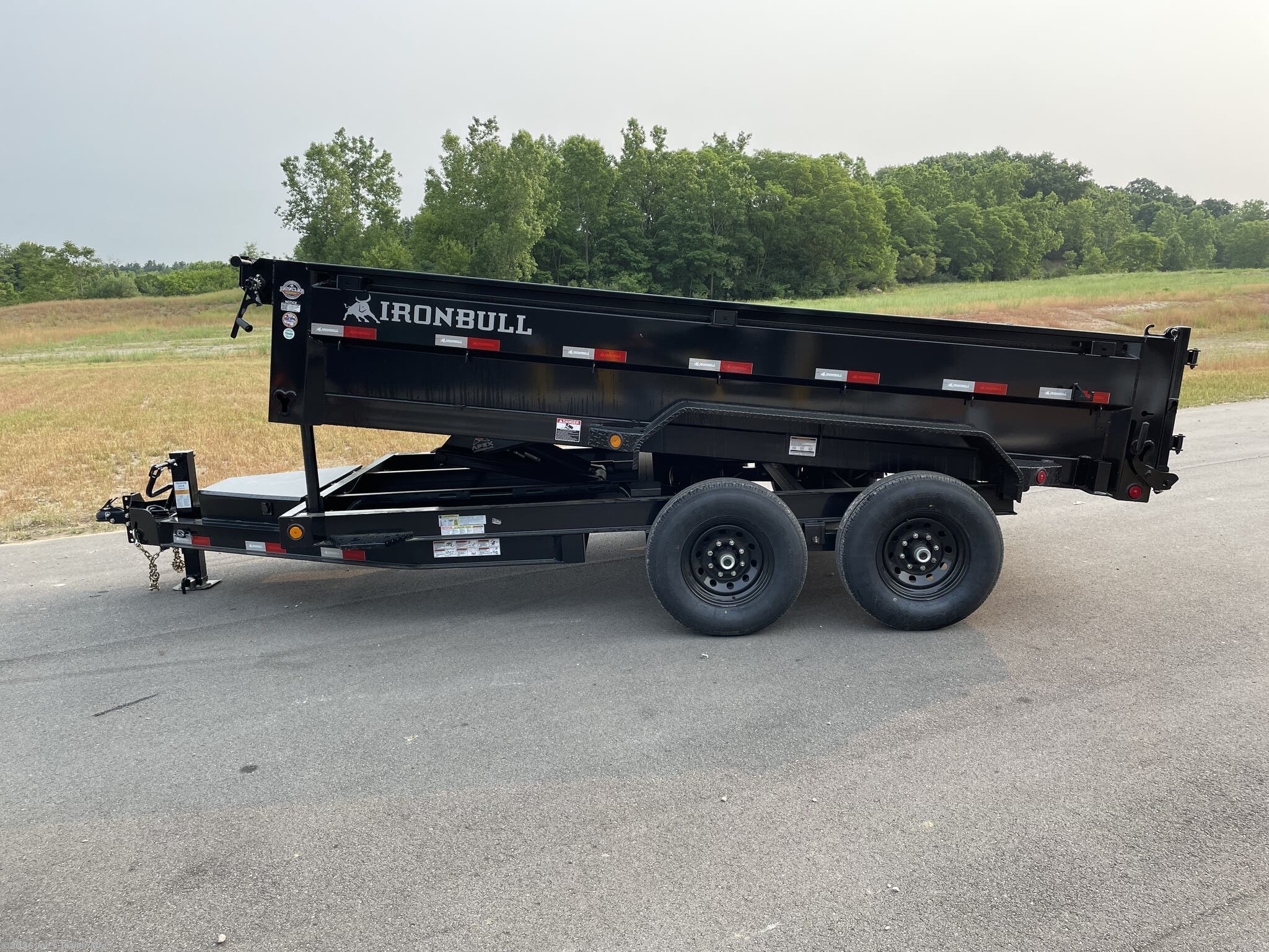 2026 DTB8314 83x14 14999 GVWR Scissor Hoist W/2' Sides by IronBull from Joe's Trailer Mfg in Clarklake, Michigan