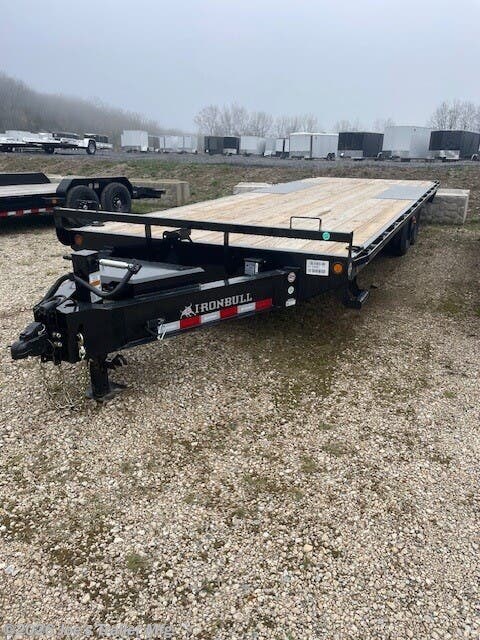 2026 IronBull 102x24 14000 GVWR Deckover W/Slide In Ramps - New Deckover/Flat Deck Trailer for sale by Joe's Trailer Mfg in Clarklake, Michigan