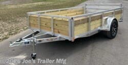 2026 H&H H7612WSA-030 76X12 2990 GVWR ALUMINUM WOOD SIDE
