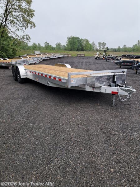 2025 H&H 82X24 9900 GVWR Aluminum Car Hauler W/2' Dovetail - New Car Hauler Trailer for sale by Joe's Trailer Mfg in Clarklake, Michigan