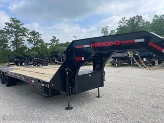 2027 MAXX-D YDX 102x32 22500 GVWR GN W/2 Hydraulic Jacks - New Flatbed Trailer for sale by Joe's Trailer Mfg in Clarklake, Michigan