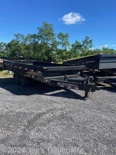 2027 IronBull DDP9616 96x16 14999 GVWR 18" Fold Down Sides Scissor Hoist - New Dump Trailer for sale by Joe's Trailer Mfg in Clarklake, Michigan