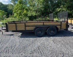2026 7x14 7000 GVWR Tube Top Wood Side by H&H from Joe's Trailer Mfg in Clarklake, Michigan