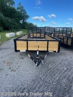 2026 H&H 7x16 7000 GVWR Tube Top Wood Side