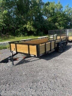 2026 H&H 7x16 7000 GVWR Tube Top Wood Side - New Utility Trailer for sale by Joe's Trailer Mfg in Clarklake, Michigan