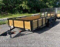 2026 H&H 7x16 7000 GVWR Tube Top Wood Side - New Utility Trailer for sale by Joe's Trailer Mfg in Clarklake, Michigan