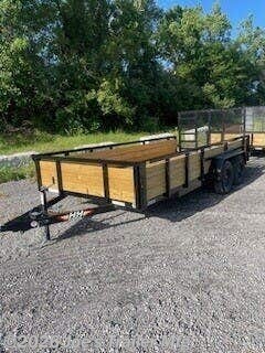 2026 H&H 7x16 7000 GVWR Tube Top Wood Side - New Utility Trailer for sale by Joe's Trailer Mfg in Clarklake, Michigan