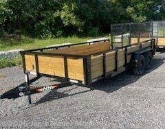 2026 H&H 7x16 7000 GVWR Tube Top Wood Side - New Utility Trailer for sale by Joe's Trailer Mfg in Clarklake, Michigan