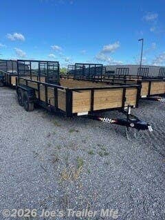 2026 7x16 7000 GVWR Tube Top Wood Side by H&H from Joe's Trailer Mfg in Clarklake, Michigan