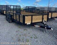 2026 7x16 7000 GVWR Tube Top Wood Side by H&H from Joe's Trailer Mfg in Clarklake, Michigan
