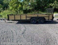 New 2026 H&H 7x16 7000 GVWR Tube Top Wood Side available in Clarklake, Michigan
