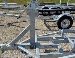 New 2026 Genesis Trailers Tandem PC24 24' 4900 GVWR Galvanized Crank Up Tandem Axle available in Clarklake, Michigan