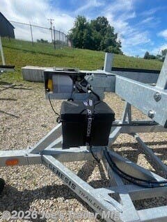 New 2026 Genesis Trailers Triple TH28 28' 9120 GVWR Hydraulic Tritoon Triple Axle available in Clarklake, Michigan