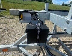 New 2026 Genesis Trailers Triple TH28 28' 9120 GVWR Hydraulic Tritoon Triple Axle available in Clarklake, Michigan
