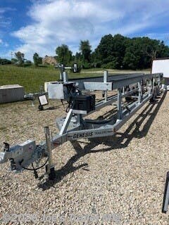 2026 Genesis Trailers Triple TH28 28' 9120 GVWR Hydraulic Tritoon Triple Axle - New Boat Trailer for sale by Joe's Trailer Mfg in Clarklake, Michigan