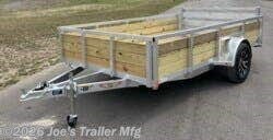 2026 H&H H7612WSA-030 76X12 2990 GVWR ALUMINUM WOOD SIDE