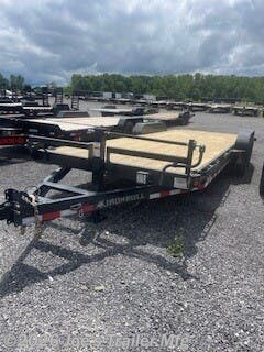 2027 83x22 14000 GVWR 2' Dovetail W/Slide in Ramps by IronBull from Joe's Trailer Mfg in Clarklake, Michigan