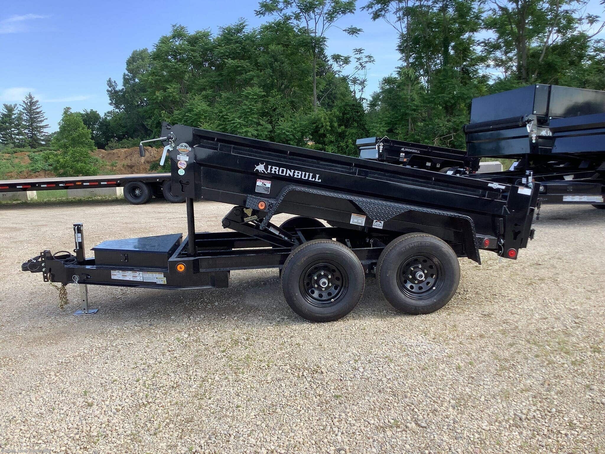 2027 IronBull 60x10 9990 GVWR 18" Sides Scissor Hoist - New Dump Trailer for sale by Joe's Trailer Mfg in Clarklake, Michigan