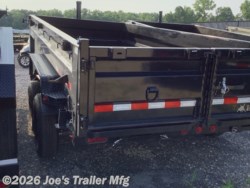 2027 IronBull 83x16 14999 GVWR 2' Sides W/Telescopic Cylinder - New Dump Trailer for sale by Joe's Trailer Mfg in Clarklake, Michigan