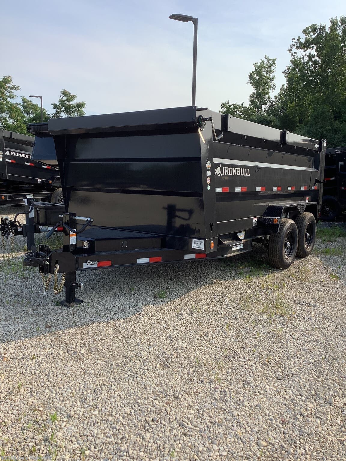 2027 83x14 14999 GVWR 4' Sides W/Scissor Hoist by IronBull from Joe's Trailer Mfg in Clarklake, Michigan