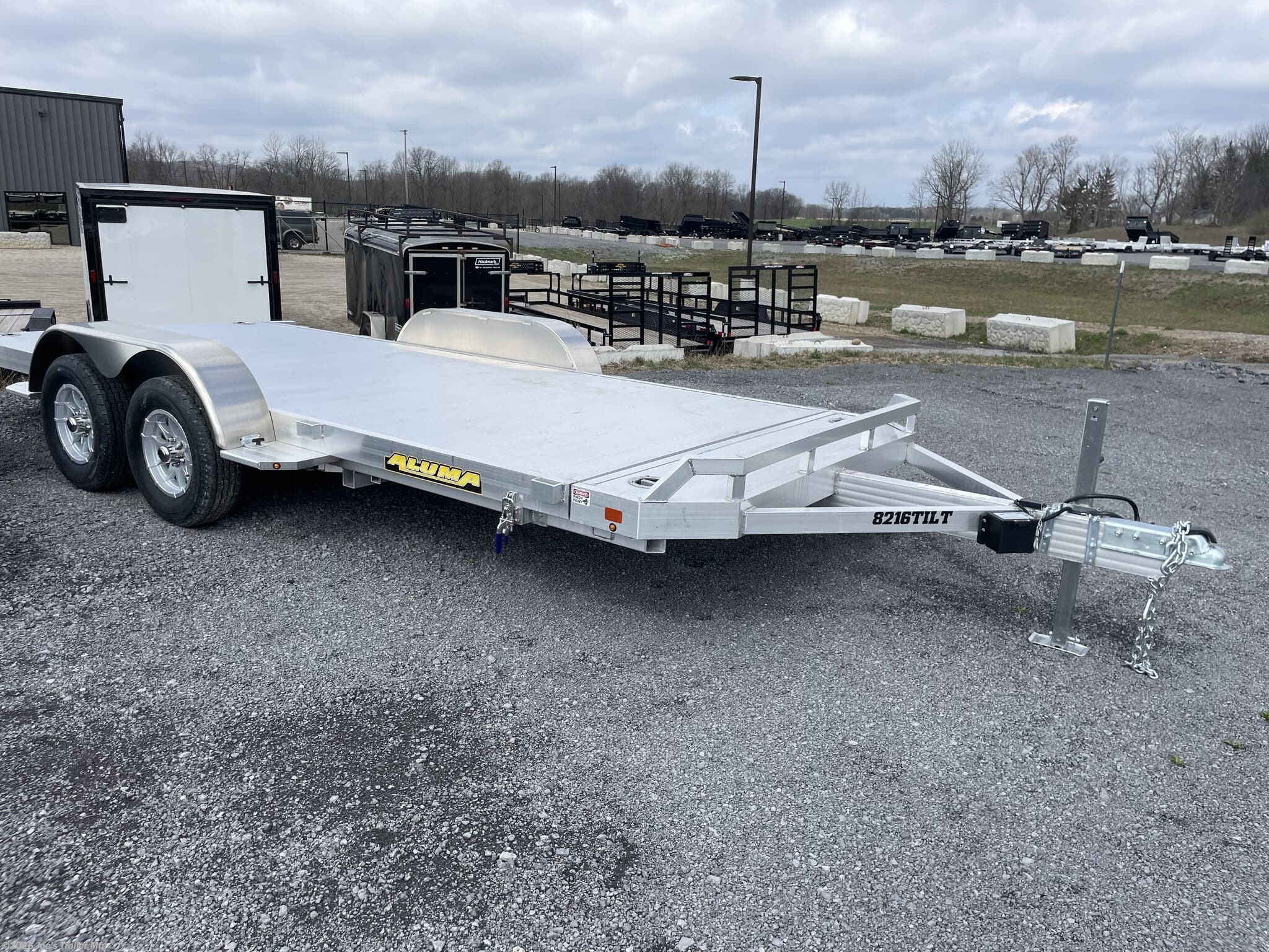 2027 Aluma 82x16 7000 GVWR Tilt Deck W/Removeable Fenders - New Tilt Deck Trailer for sale by Joe's Trailer Mfg in Clarklake, Michigan