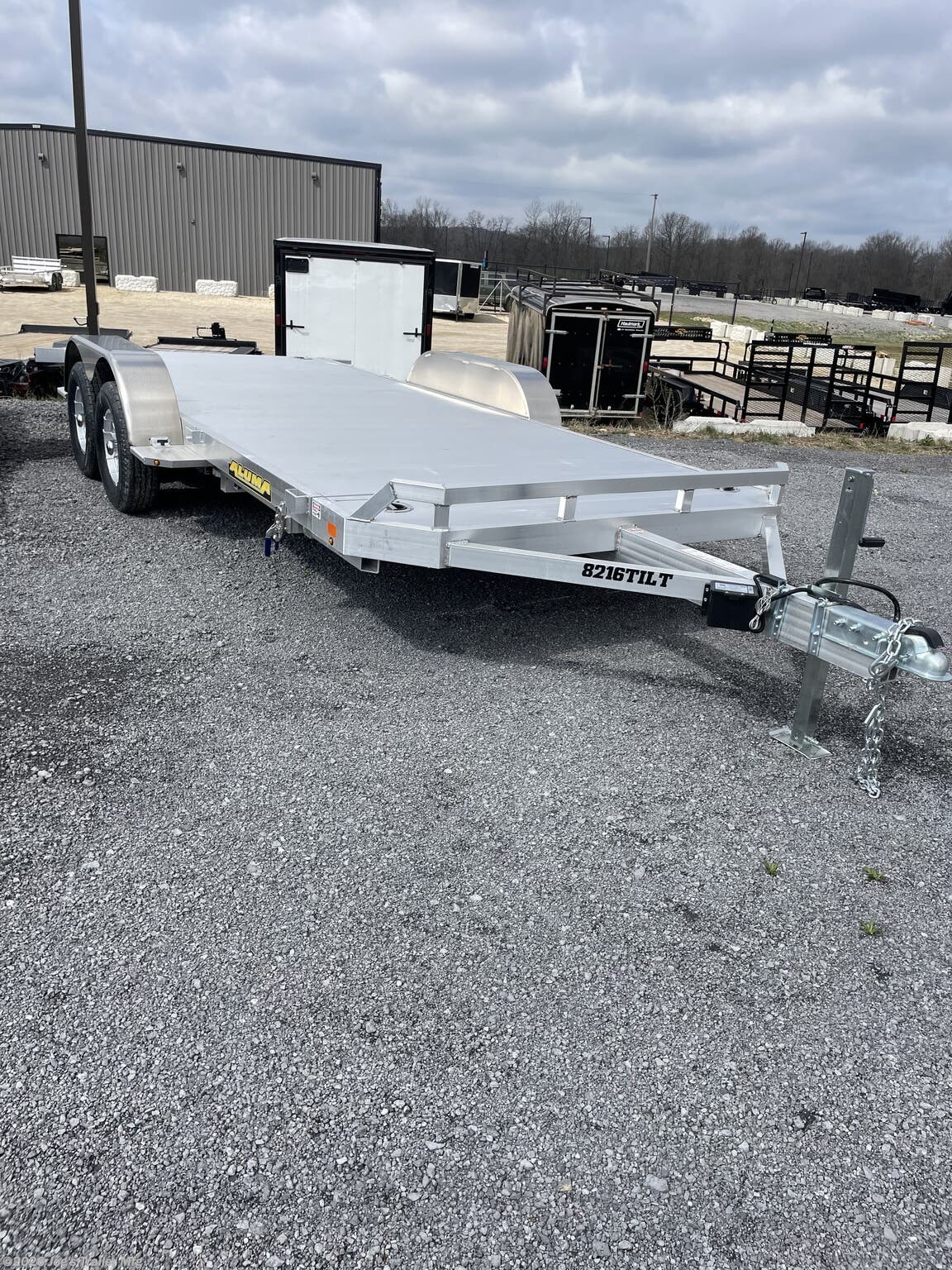 New 2027 Aluma 82x16 7000 GVWR Tilt Deck W/Removeable Fenders available in Clarklake, Michigan