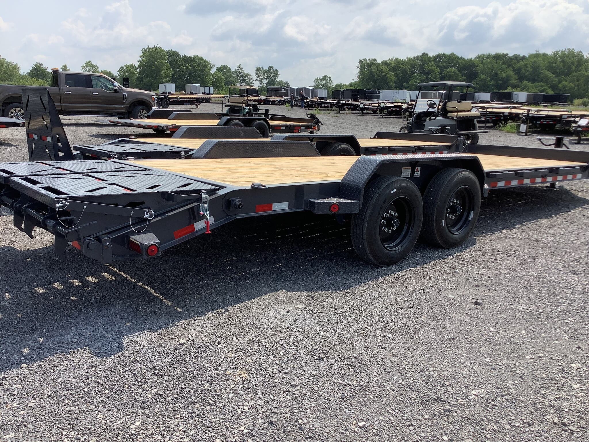 New 2027 IronBull EWB8324 83x24 16000 GVWR 3' Dove Tail W/Rampage Ramps available in Clarklake, Michigan