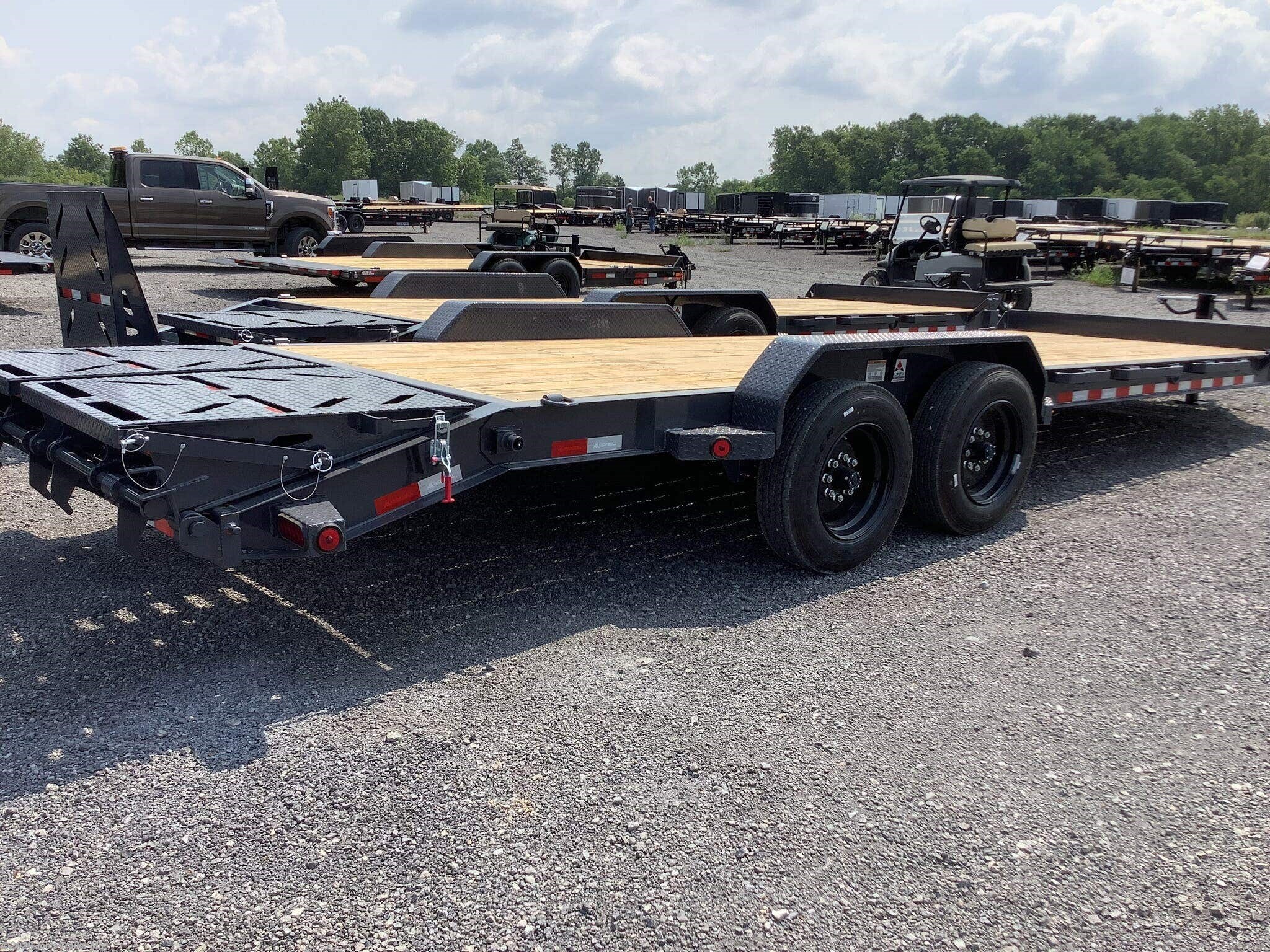 New 2027 IronBull EWB8324 83x24 16000 GVWR 3' Dove Tail W/Rampage Ramps available in Clarklake, Michigan