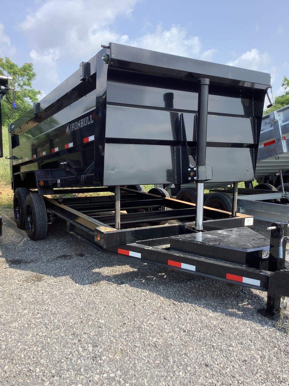 2027 IronBull DTB8316 83x16 16000 GVWR 4' Sides Telescopic Cylinder - New Dump Trailer for sale by Joe's Trailer Mfg in Clarklake, Michigan
