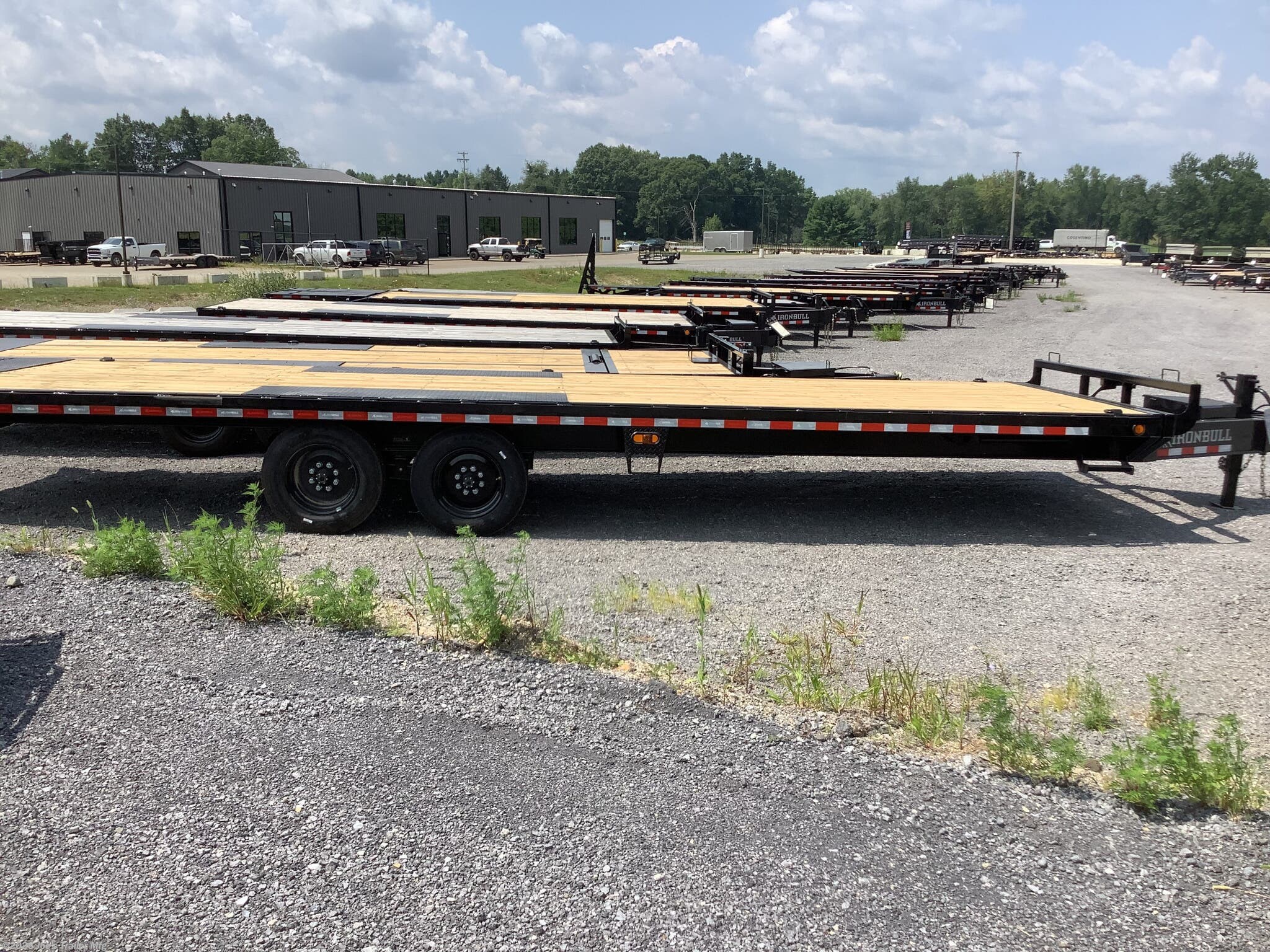 New 2027 IronBull TDP0228 102x28 16000 GVWR Deckover Tilt Trailer available in Clarklake, Michigan