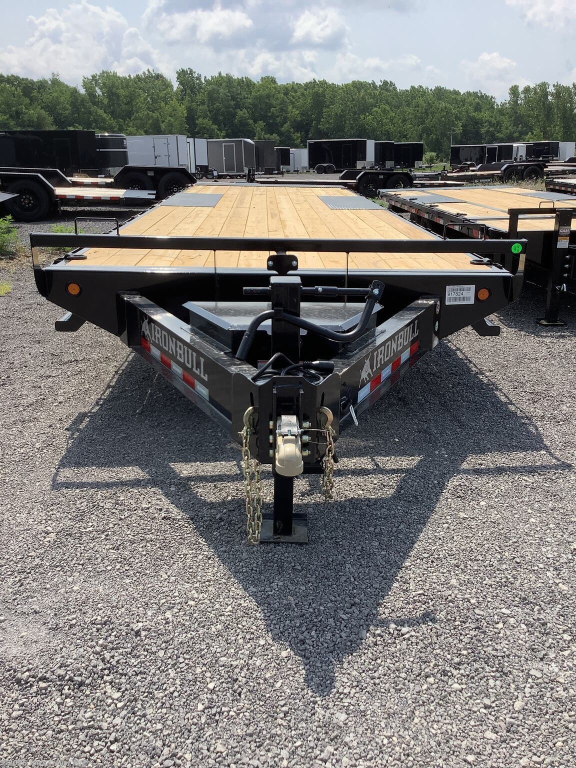 2027 IronBull TDP0228 102x28 16000 GVWR Deckover Tilt Trailer