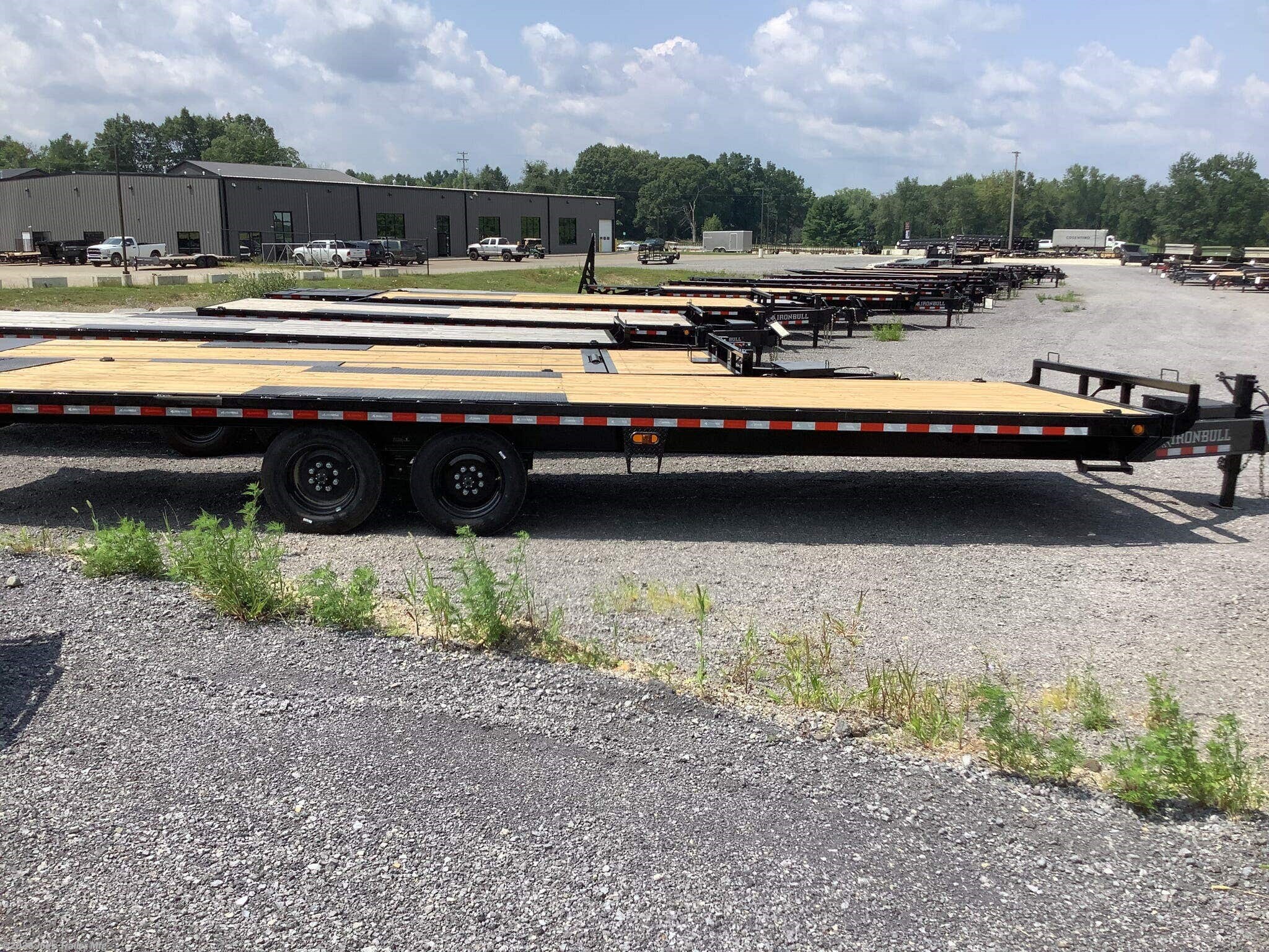 New 2027 IronBull TDP0228 102x28 16000 GVWR Deckover Tilt Trailer available in Clarklake, Michigan