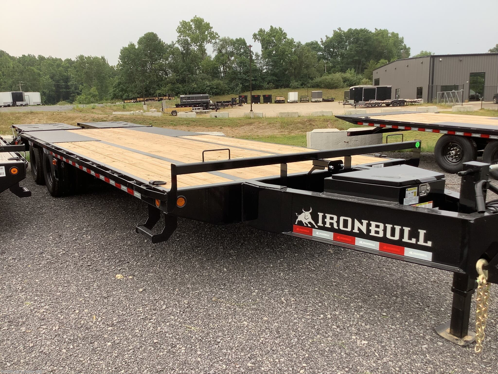 2027 IronBull 102x26 23900 GVWR 5' Dove Tail W/Rampage Ramps - New Deckover/Flat Deck Trailer for sale by Joe's Trailer Mfg in Clarklake, Michigan