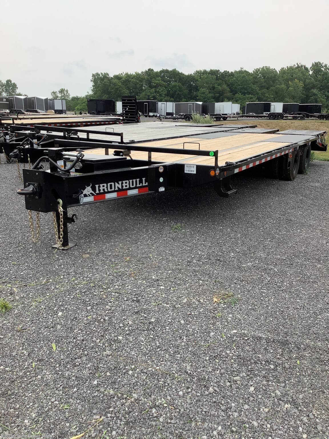 2027 102x26 23900 GVWR 5' Dove Tail W/Rampage Ramps by IronBull from Joe's Trailer Mfg in Clarklake, Michigan