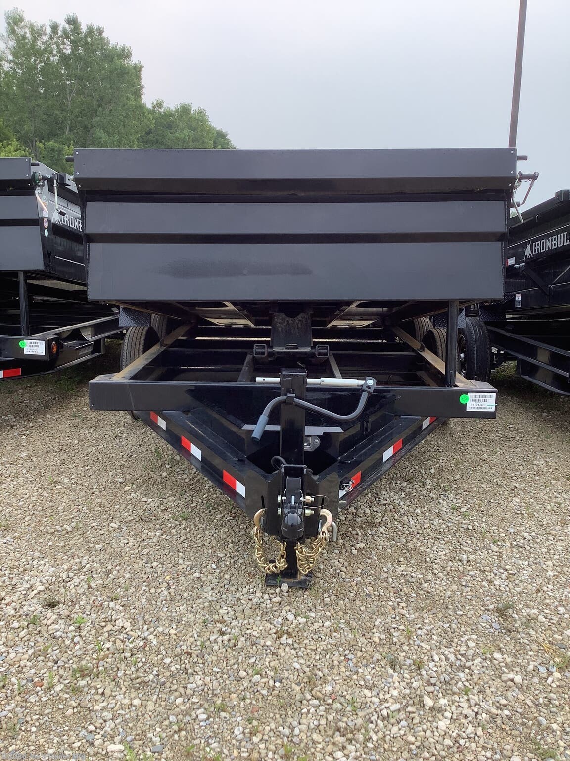 2026 IronBull DTB8312 83X12 14999 GVWR 2' SIDES SCISSOR HOIST DUMP