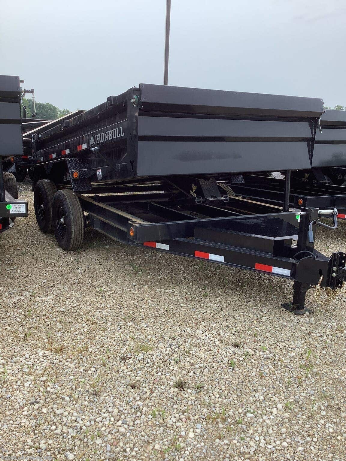2027 IronBull DTB8312 83X12 14999 GVWR 2' SIDES SCISSOR HOIST DUMP - New Dump Trailer for sale by Joe's Trailer Mfg in Clarklake, Michigan