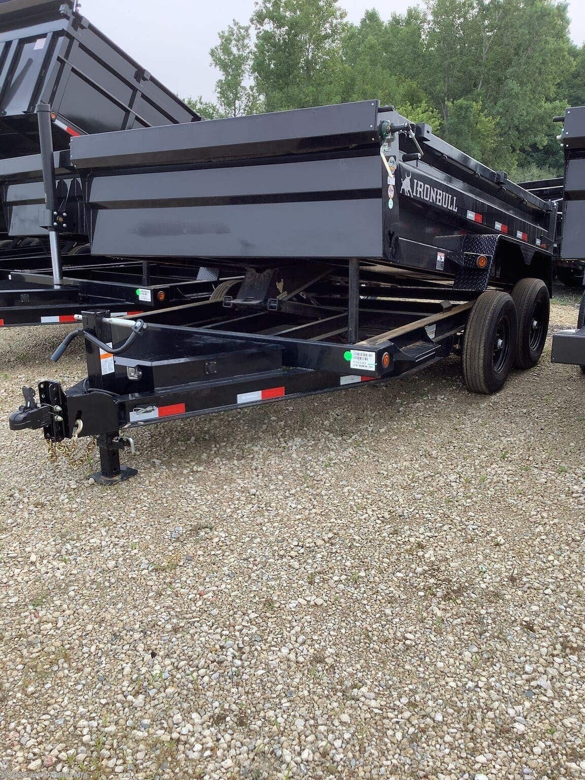 2027 DTB8312 83X12 14999 GVWR 2' SIDES SCISSOR HOIST DUMP by IronBull from Joe's Trailer Mfg in Clarklake, Michigan