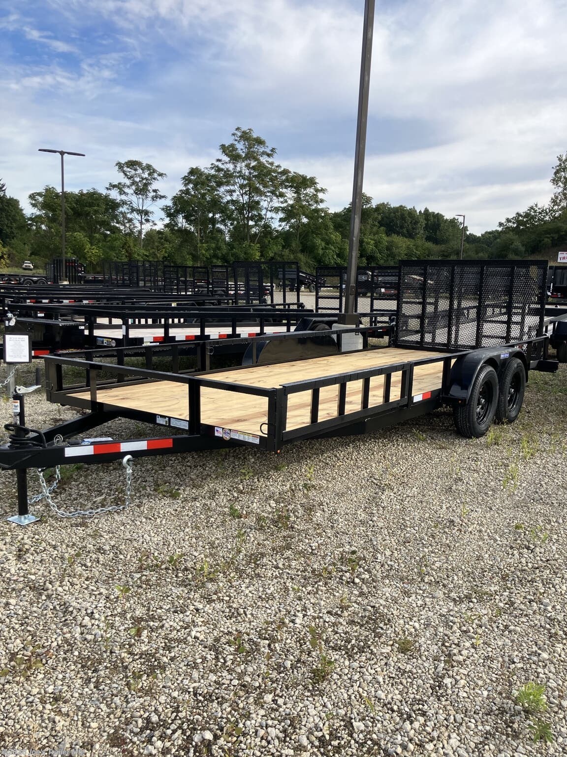 2027 7x18 7000 GVWR w/Removable Side Load Ramps by Triple Crown from Joe's Trailer Mfg in Clarklake, Michigan