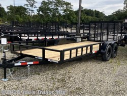 2027 7x18 7000 GVWR w/Removable Side Load Ramps by Triple Crown from Joe's Trailer Mfg in Clarklake, Michigan