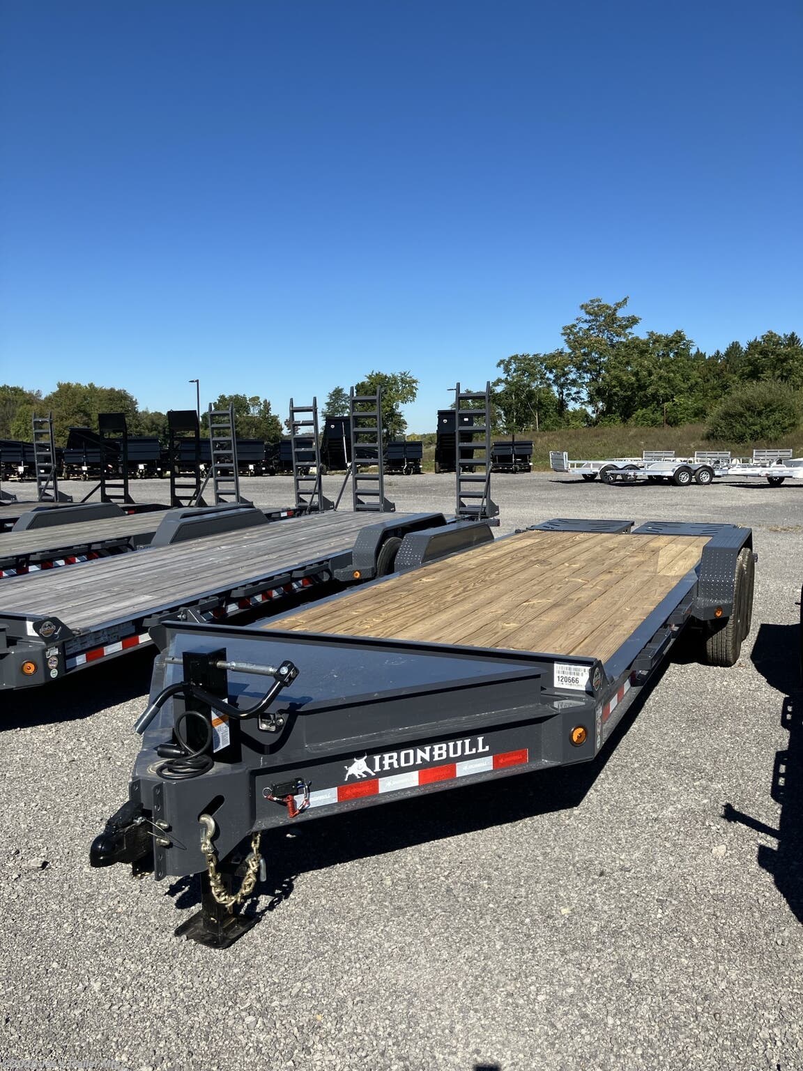2027 IronBull 83x22 14000 GVWR 3' Dovetail w/Rampage Ramps - New Equipment Trailer for sale by Joe's Trailer Mfg in Clarklake, Michigan