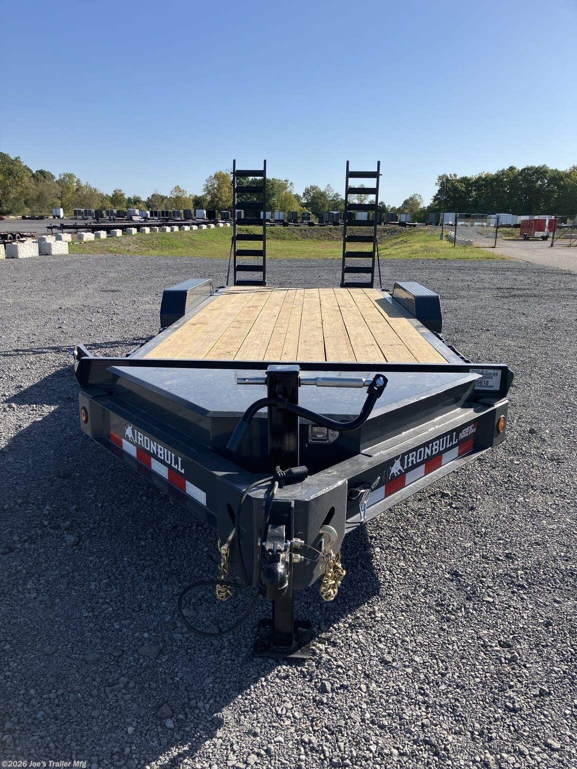 2027 IronBull 83x20 14000 GVWR 2' Dovetail &amp; Fold Up Ramps