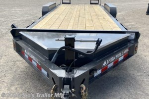 2027 IronBull 83x22 14000 GVWR 2' Dovetail Fold Up Ramps