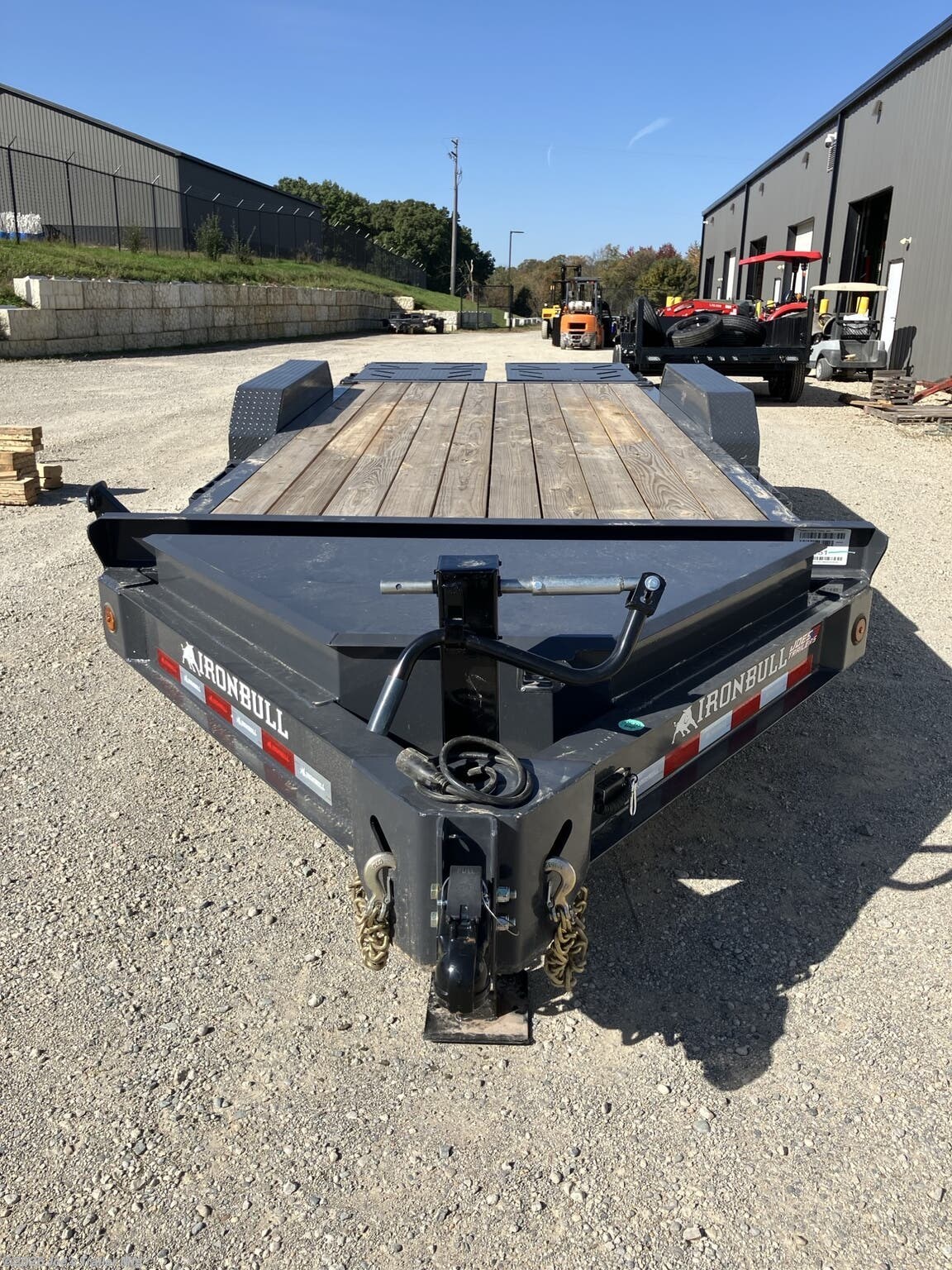 2027 IronBull EWB8318 83x18 14000 GVWR 3' Dove Tail W/Rampage Ramps