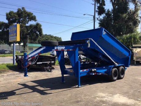 &lt;h2&gt;Roll Off Trailers for Sale - U-Dump Roll Off Packages&lt;/h2&gt;
&lt;p&gt;&lt;strong&gt;NOTE: Trailer pictures may include optional features that are not included in the base price. See available options below.&lt;/strong&gt;&lt;/p&gt;
&lt;p&gt;This Bumper Pull/Gooseneck&amp;nbsp;Roll Off Package is proudly built in the USA by U-Dump Trailers, a leading manufacturer of dump trailers since 1980.&lt;/p&gt;
&lt;p&gt;Standard equipment includes 2 deep cycle marine batteries, battery chargers, and remote control dumping feature.&lt;/p&gt;
&lt;p&gt;U-Dump trailers are engineered to perform and built to last.&lt;/p&gt;
&lt;h2&gt;Roll Off Trailer Specifications:&lt;/h2&gt;
&lt;ul&gt;
&lt;li&gt;&lt;em&gt;6&#39; X 12&#39;&lt;/em&gt;&lt;/li&gt;
&lt;li&gt;&lt;em&gt;14K GVWR&lt;/em&gt;&lt;/li&gt;
&lt;li&gt;&lt;em&gt;Power&amp;nbsp;Up &amp;amp; Power Down&lt;/em&gt;&lt;/li&gt;
&lt;li&gt;&lt;em&gt;15K Warn Winch &amp;amp; Snatch Block (doubles capacity of winch)&lt;/em&gt;&lt;/li&gt;
&lt;li&gt;&lt;em&gt;Full Charge line&lt;/em&gt;&lt;/li&gt;
&lt;li&gt;&lt;em&gt;LED Lights&lt;/em&gt;&lt;/li&gt;
&lt;li&gt;&lt;em&gt;Load Range &quot;G&quot; Tires&lt;/em&gt;&lt;/li&gt;
&lt;/ul&gt;
&lt;h2&gt;Roll Off Package Includes:&lt;/h2&gt;
&lt;ul&gt;
&lt;li&gt;&lt;em&gt;Trailer &amp;amp; (5) 12 Yard Containers&lt;/em&gt;&lt;/li&gt;
&lt;li&gt;&lt;em&gt;Gooseneck or Bumper Pull&lt;/em&gt;&lt;/li&gt;
&lt;/ul&gt;
&lt;p&gt;&lt;strong&gt;Options:&lt;/strong&gt;&lt;/p&gt;
&lt;ul&gt;
&lt;li&gt;&lt;em&gt;Spare Tire&lt;/em&gt;&lt;/li&gt;
&lt;li&gt;&lt;em&gt;Spring Arm Tarp&lt;/em&gt;&lt;/li&gt;
&lt;li&gt;&lt;em&gt;Color&lt;/em&gt;&lt;/li&gt;
&lt;/ul&gt;
&lt;p&gt;&lt;strong&gt;Includes 5 Year Warranty&lt;/strong&gt;&lt;/p&gt;